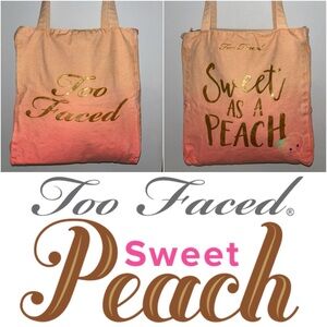 Too Faced Peach Tote Bag